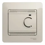 Schneider Electric GSL000938 — термостат для теплого пола Glossa, молочный