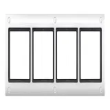 Рамка 4 поста Schneider Electric MERTEN AQUADESIGN IP44, полярно-белый