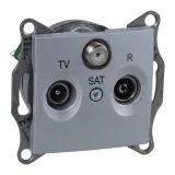 Schneider Electric SDN3501360 — ТВ-FM-SAT оконечная розетка, алюминий